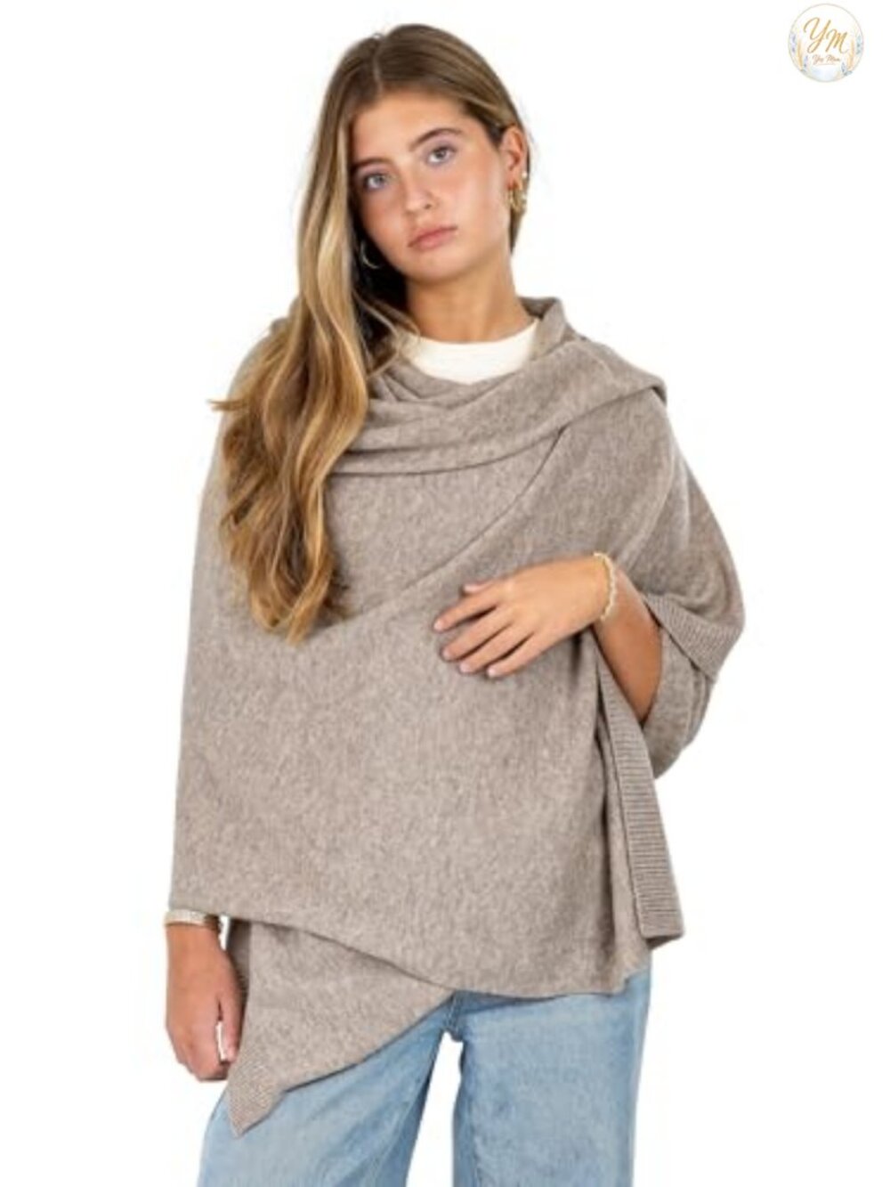 Luxury Cashmere Blend Pashmina Shawl Wrap 78" Long Travel Stole